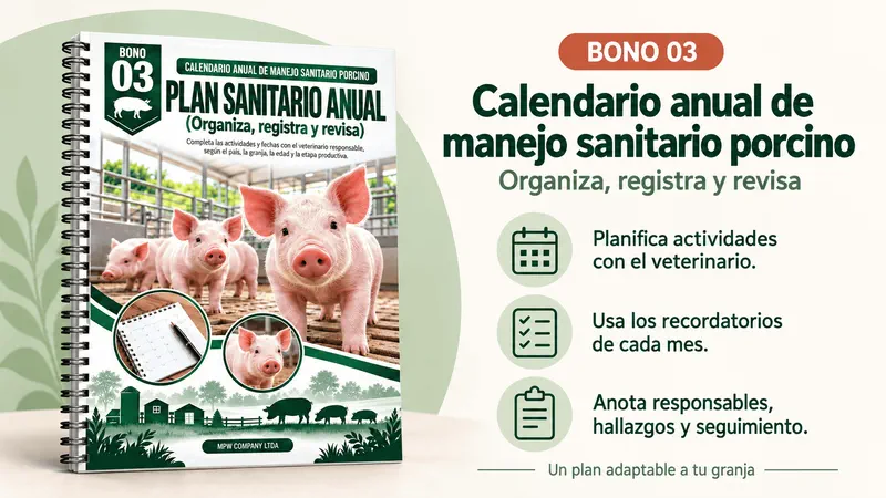 Bono 03: Calendario Anual de Manejo Sanitario Porcino