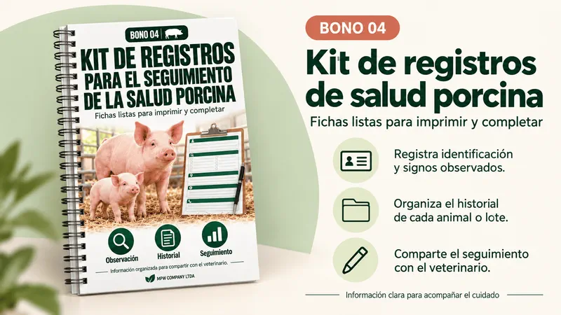Bono 04: Kit de Registros para el Seguimiento de la Salud Porcina