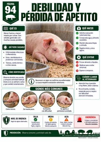 Página 94 — Debilidad y pérdida de apetito